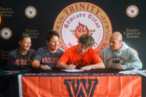 Trinity Christian’s Parker Hopkins signs with WV Wesleyan baseball